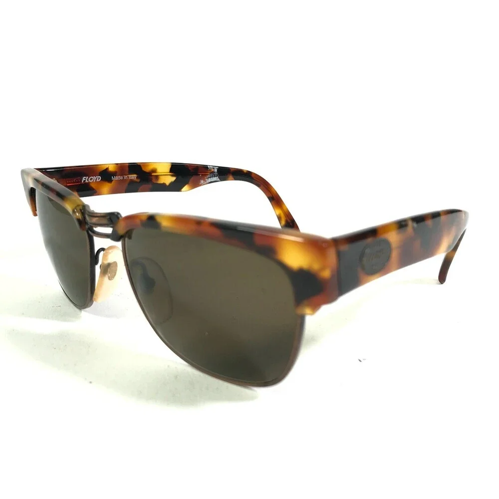 Vintage Floyd Sunglasses Mod.3003 COL.11 Tortoise Square Frames w Brown Lenses